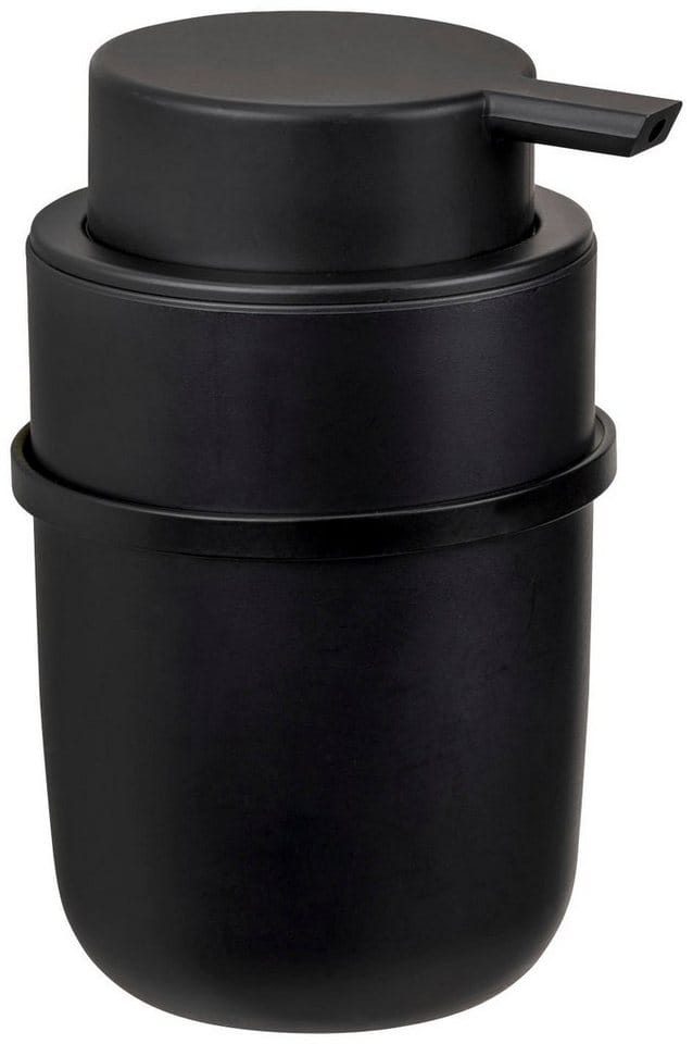Turbo-Loc® Seifenspender Carpino Schwarz, Befestigen ohne Bohren, Schwarz, Polystyrol schwarz, Kunststoff (abs) schwarz, Metall schwarz - schwarz