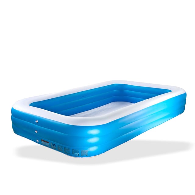 Bestway - Aufstell-Pool Planschbecken eckig Gartenpool Schwimmbecken 305x183 cm