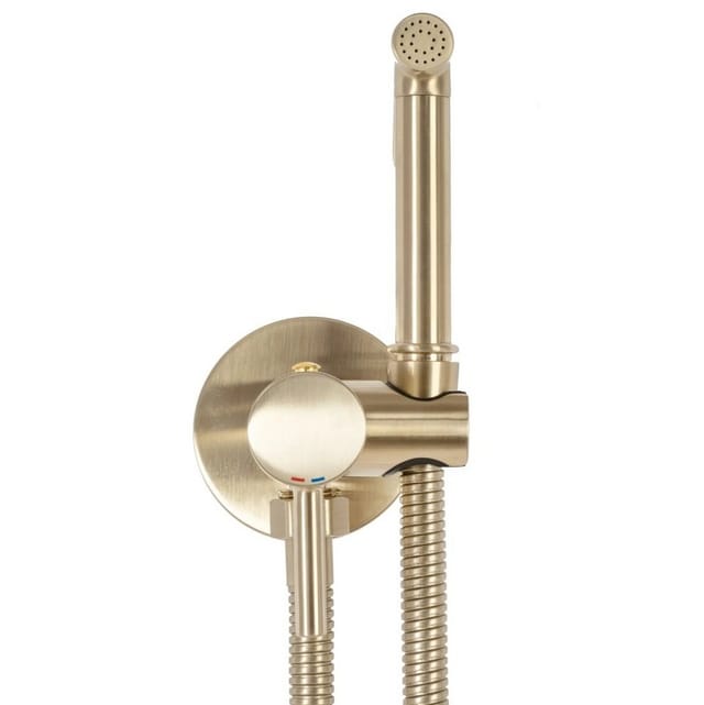 REA - bidetarmatur lungo loop gebürstetes gold
