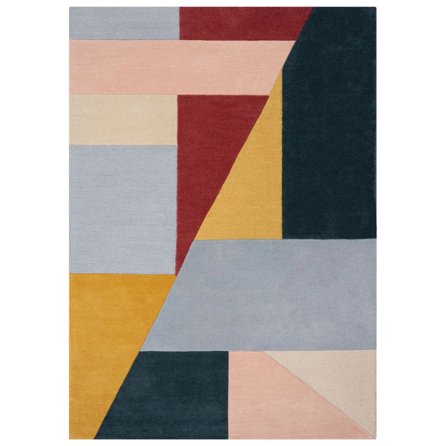 Flair Rugs Wollteppich Alwyn 160 cm x 230 cm Mehrfarbig