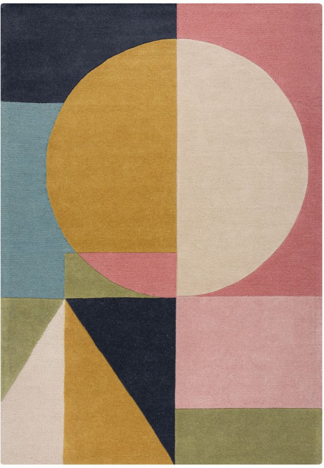 Flair Rugs Wollteppich Esre Bright 200 cm x 290 cm Mehrfarbig Bild 2