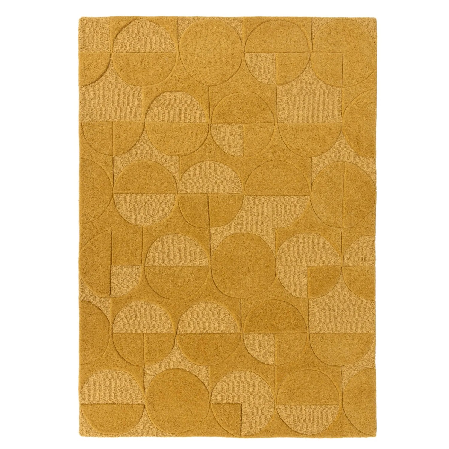 Flair Rugs Wollteppich Gigi 160 cm x 230 cm Ocker