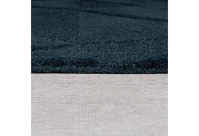Flair Rugs Wollteppich Shard 120 cm x 170 cm Dunkelblau