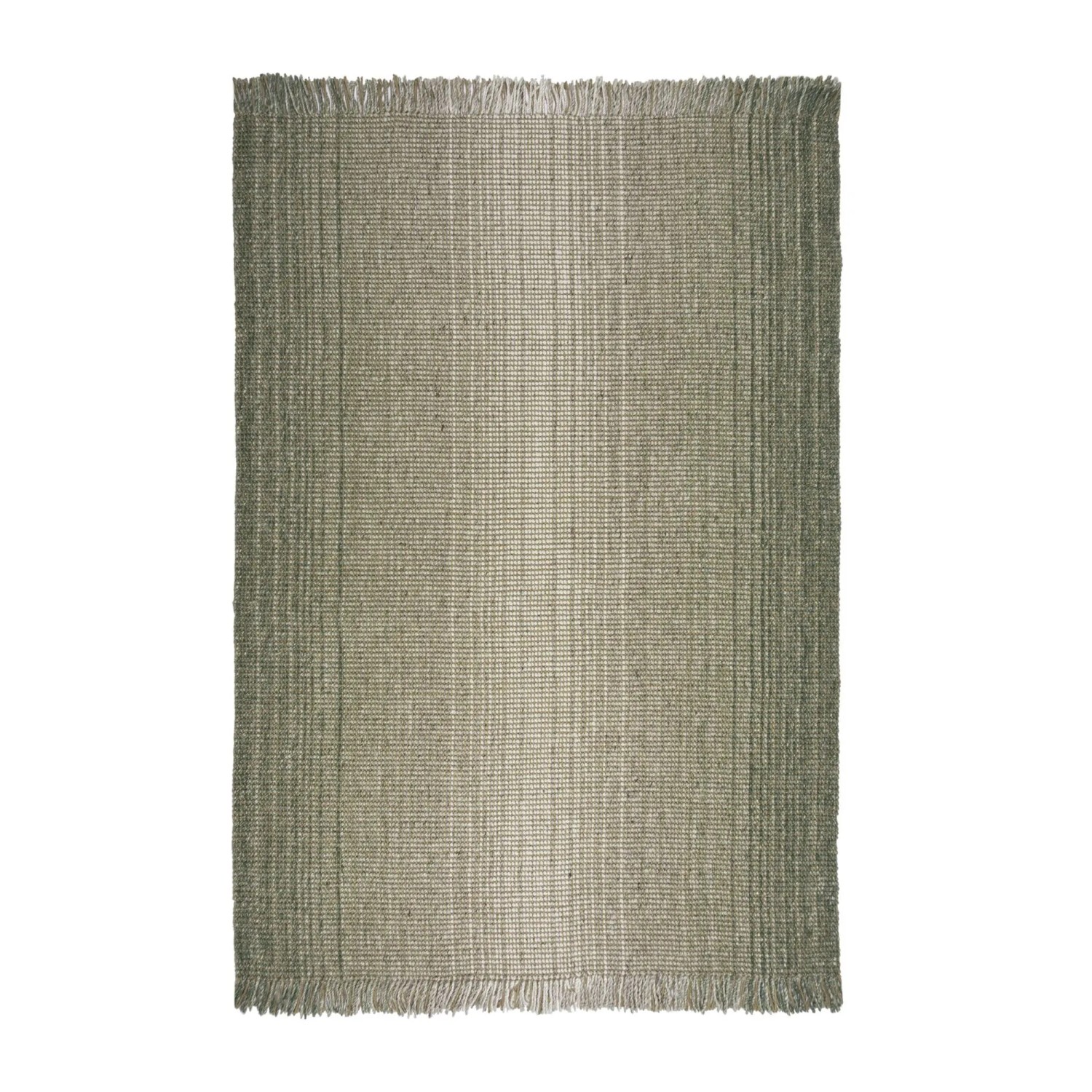 Flair Rugs Kurzflorteppich Jute Ombre 80 cm x 150 cm Grün