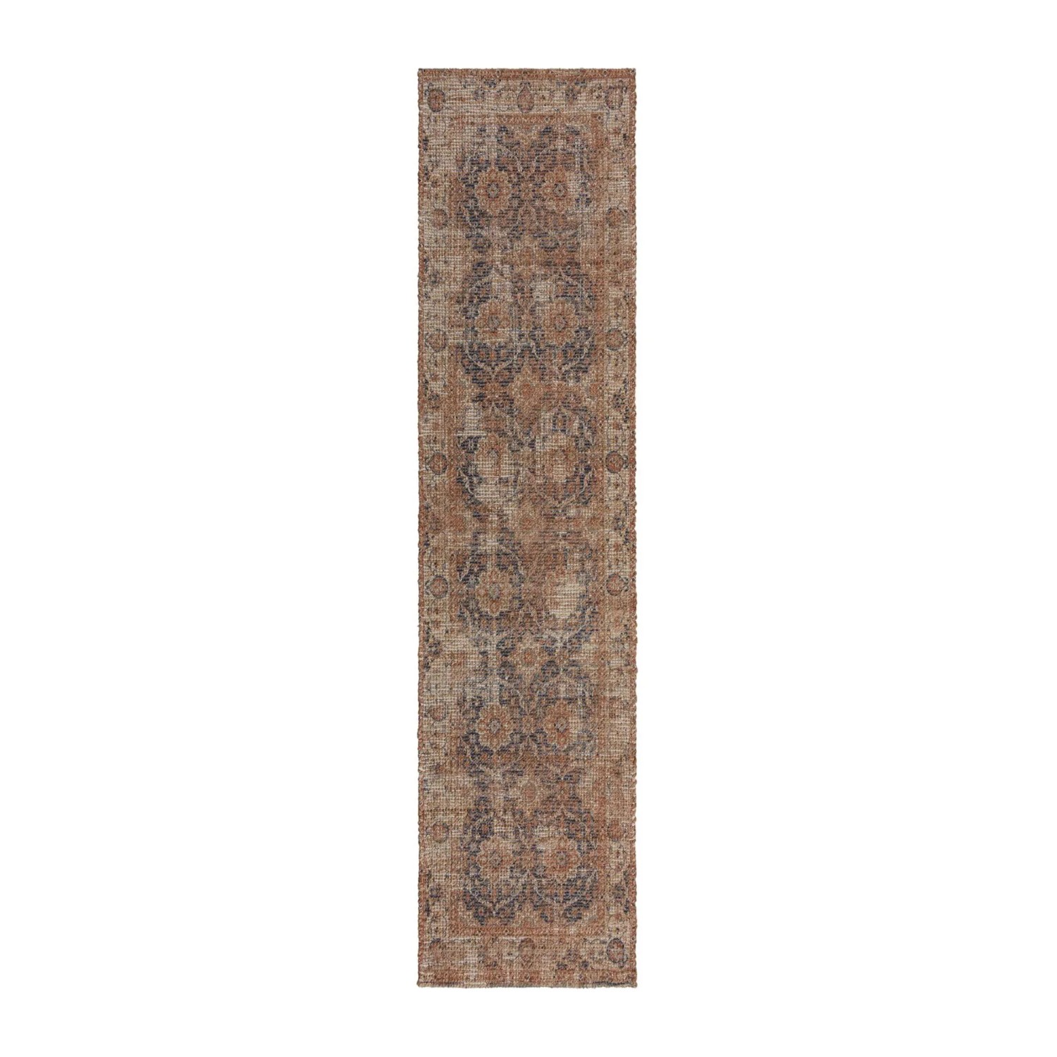 Flair Rugs Kurzflorteppich Miley Jute 60 cm x 230 cm Mehrfarbig