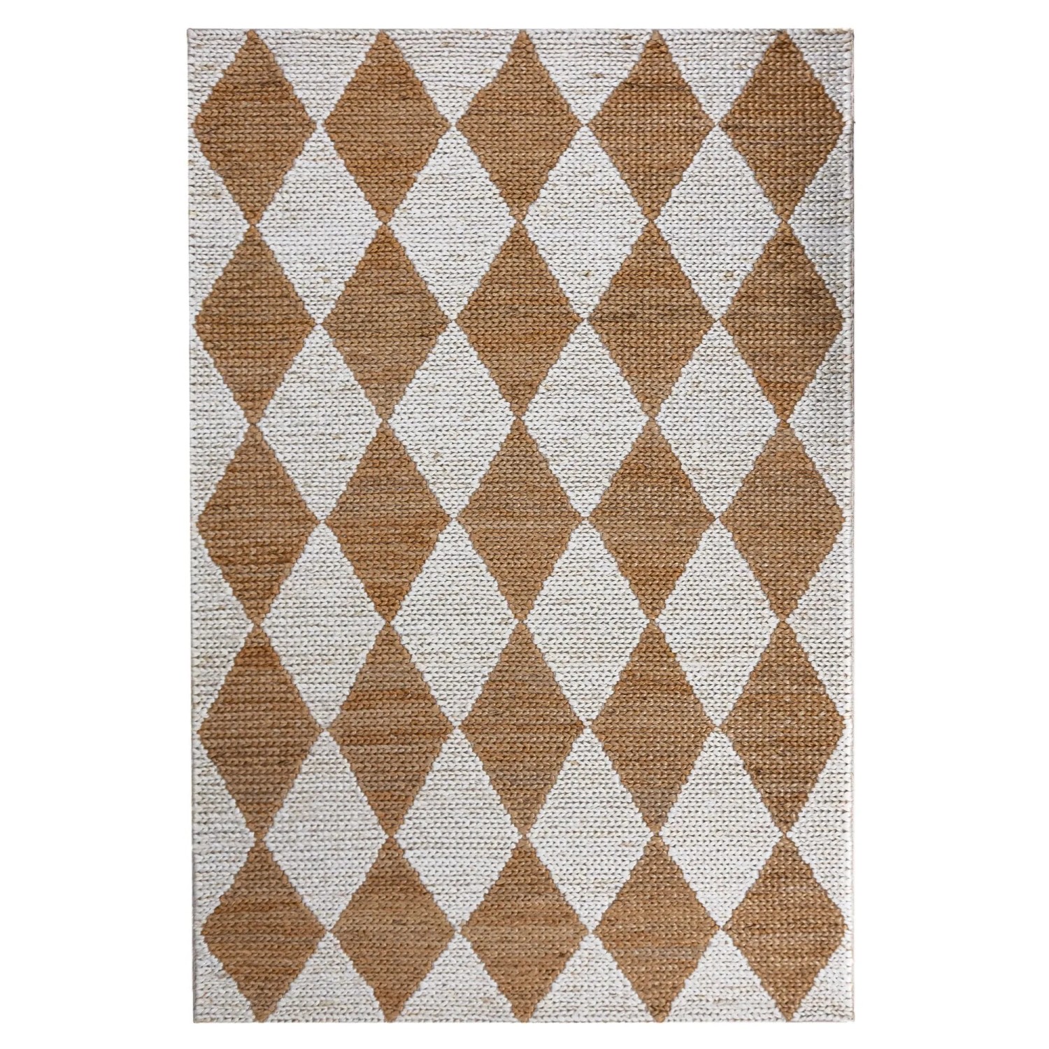 Flair Rugs Kurzflorteppich Effie Jute 160 cm x 230 cm Beige