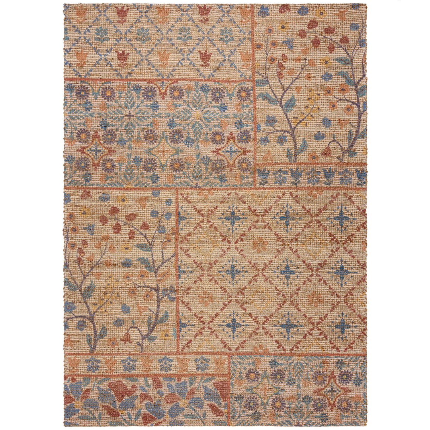 Flair Rugs Kurzflorteppich Taylor Patchwork 200 cm x 290 cm Mehrfarbig