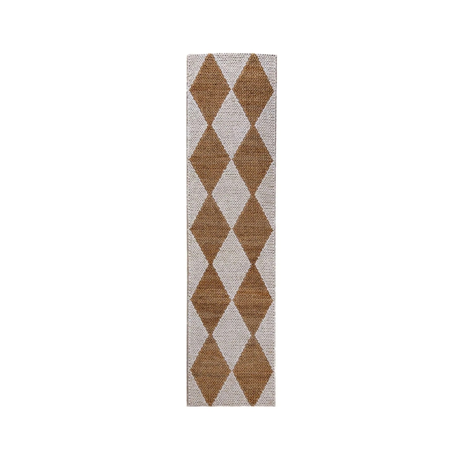 Flair Rugs Kurzflorteppich Effie Jute 60 cm x 230 cm Beige