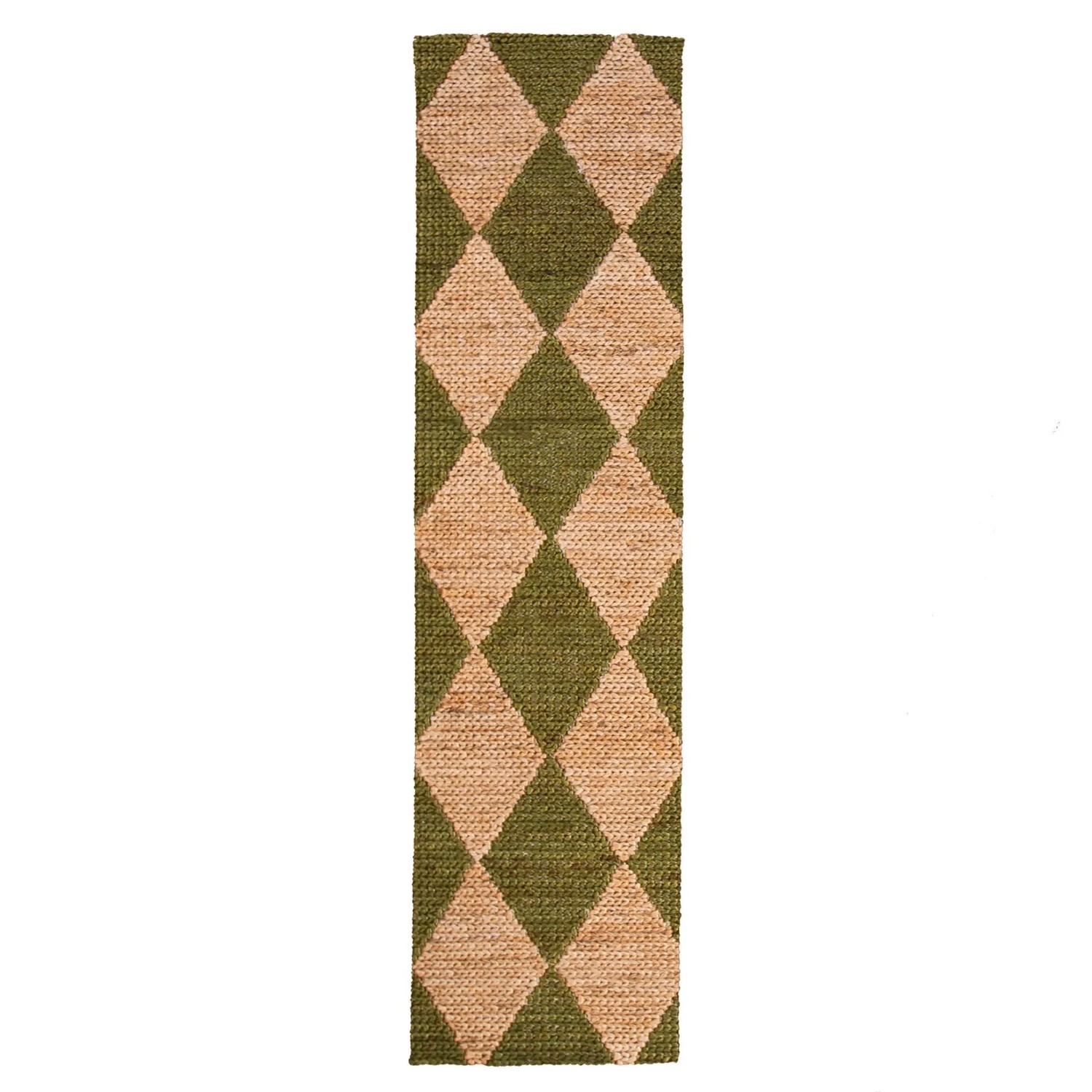 Flair Rugs Kurzflorteppich Effie Jute 80 cm x 230 cm Olive