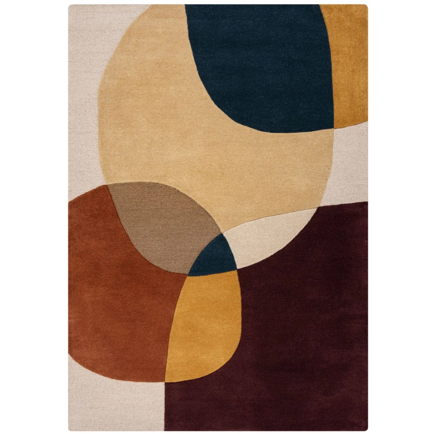 Flair Rugs Wollteppich Glow 160 cm x 230 cm Mehrfarbig