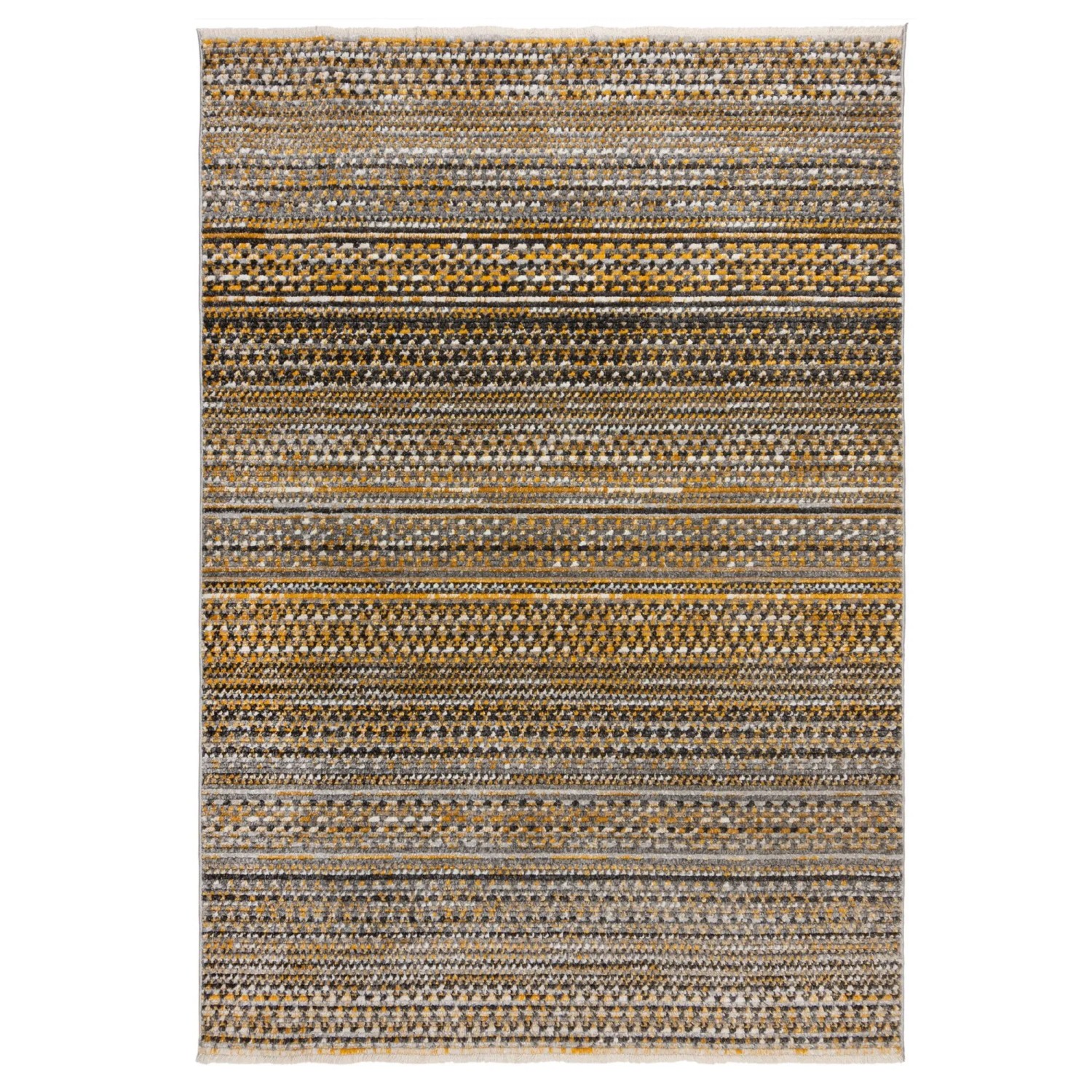 Flair Rugs Kurzflorteppich Camino 160 cm x 230 cm Gelb