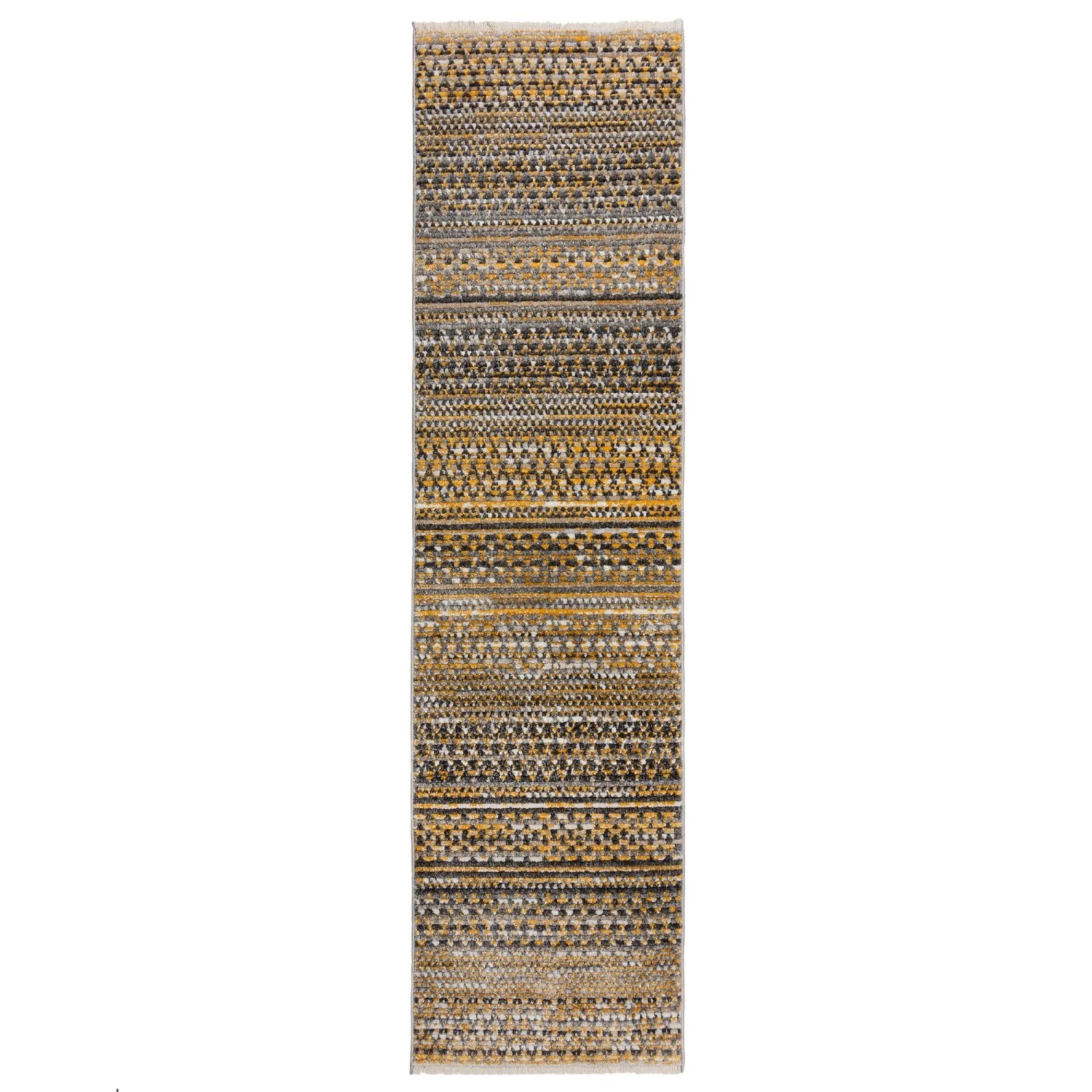 Flair Rugs Kurzflorteppich Camino 660 cm x 300 cm Gelb
