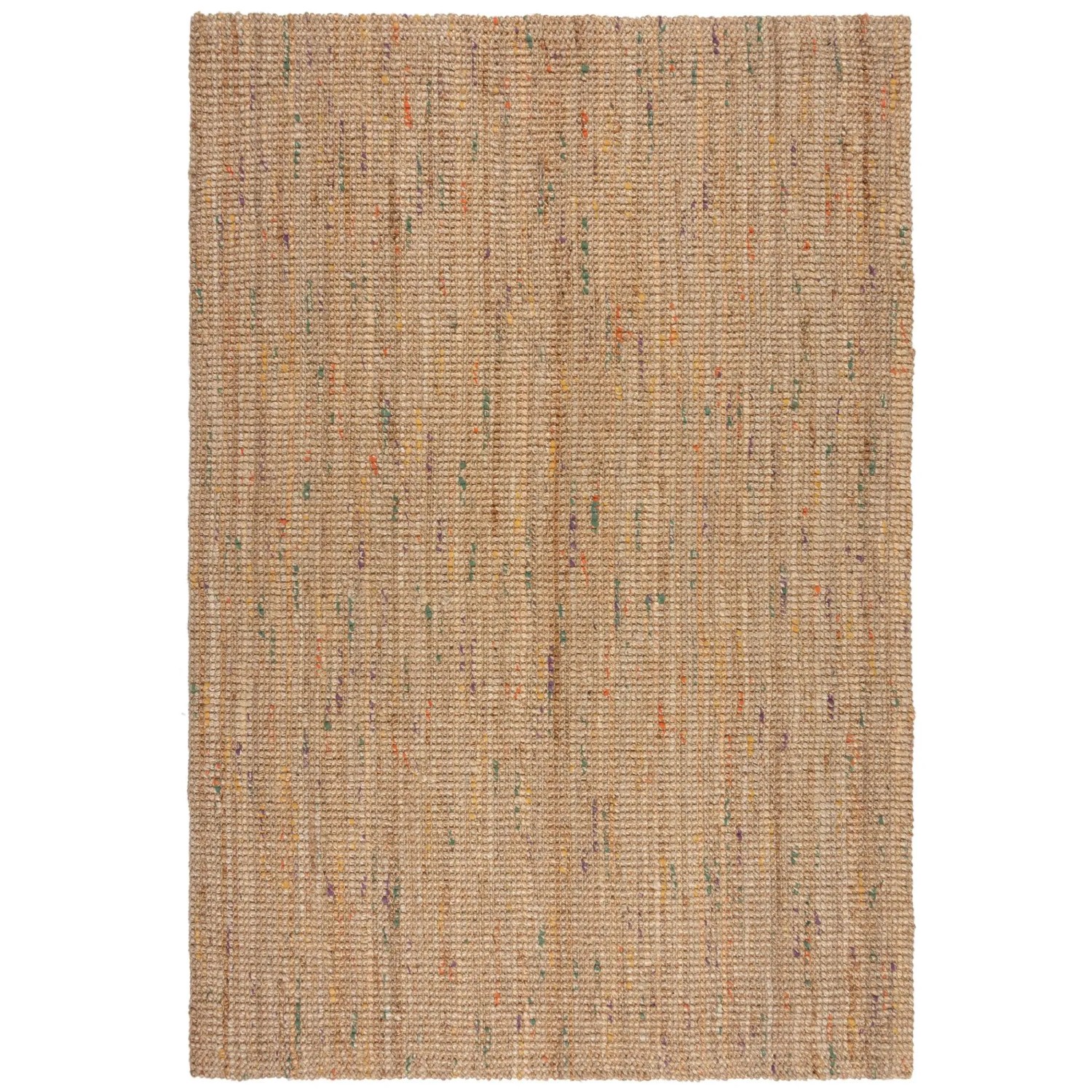 Flair Rugs Kurzflorteppich Jute Boucle 120 cm x 170 cm Mehrfarbig