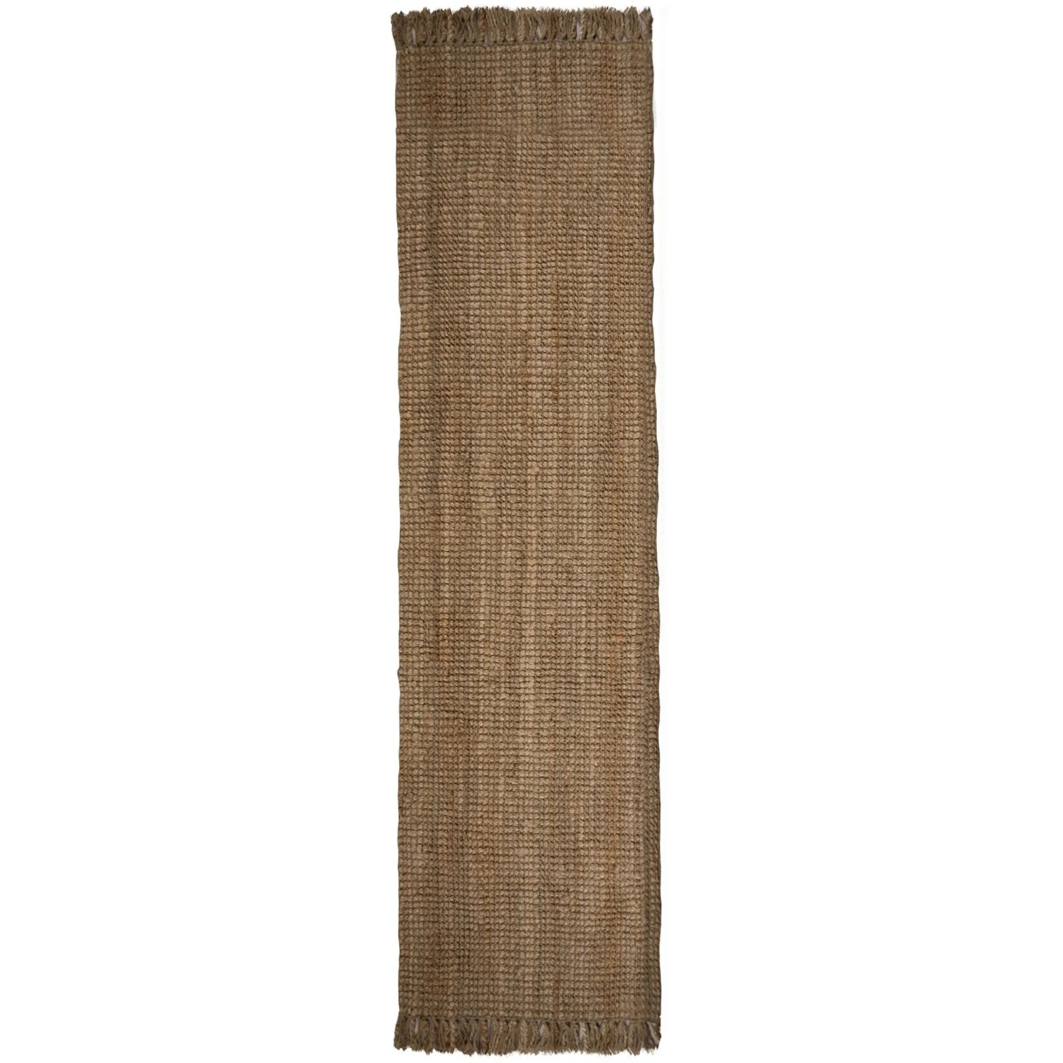 Flair Rugs Kurzflorteppich Jute Boucle 60 cm x 150 cm Natural