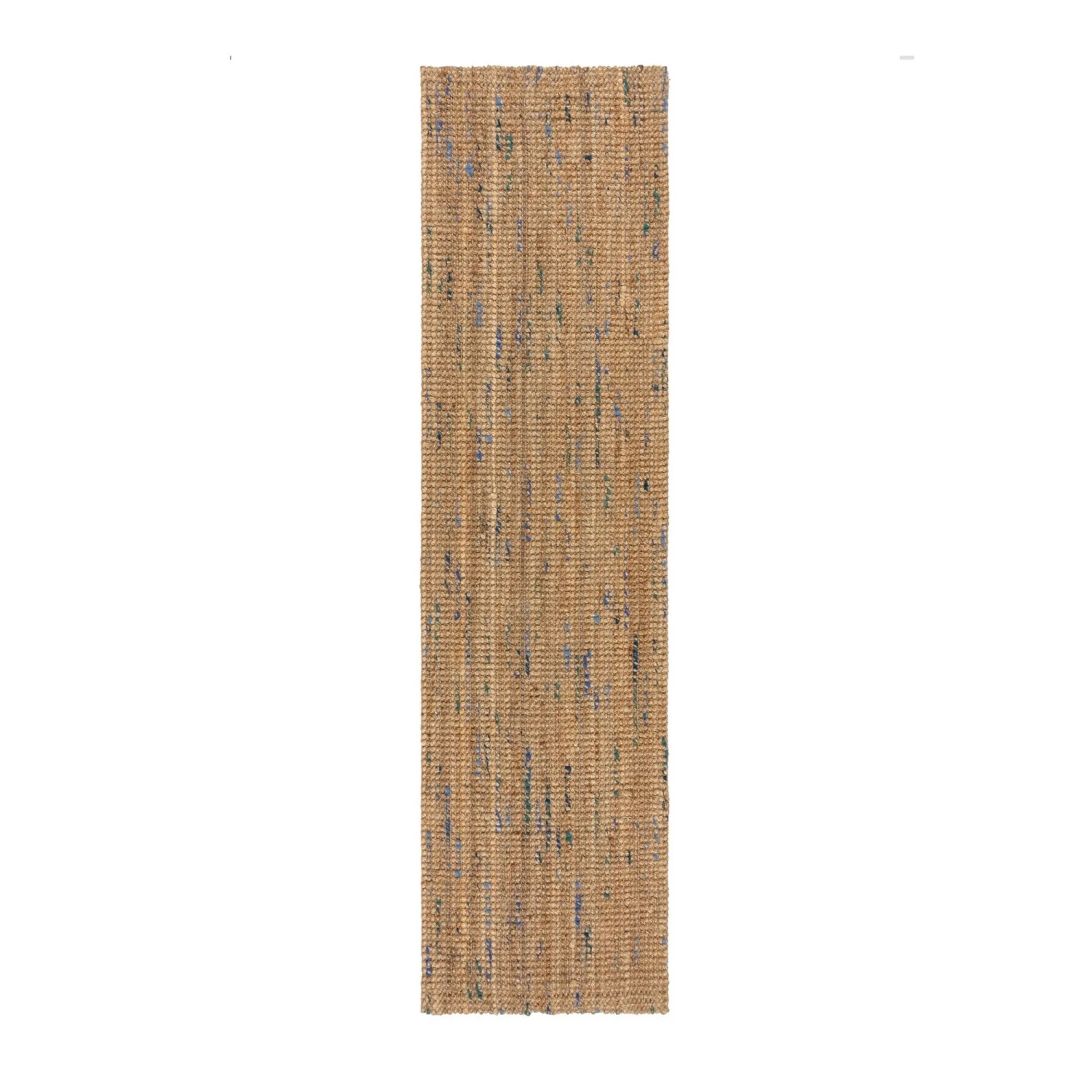 Flair Rugs Kurzflorteppich Jute Boucle 60 cm x 300 cm Natur-Blau