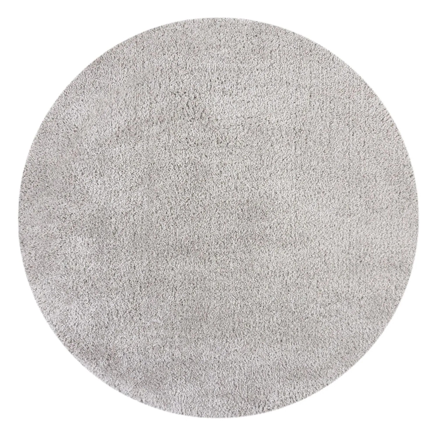 Flair Rugs Hochflorteppich Feather Soft Ø 133 cm Grau