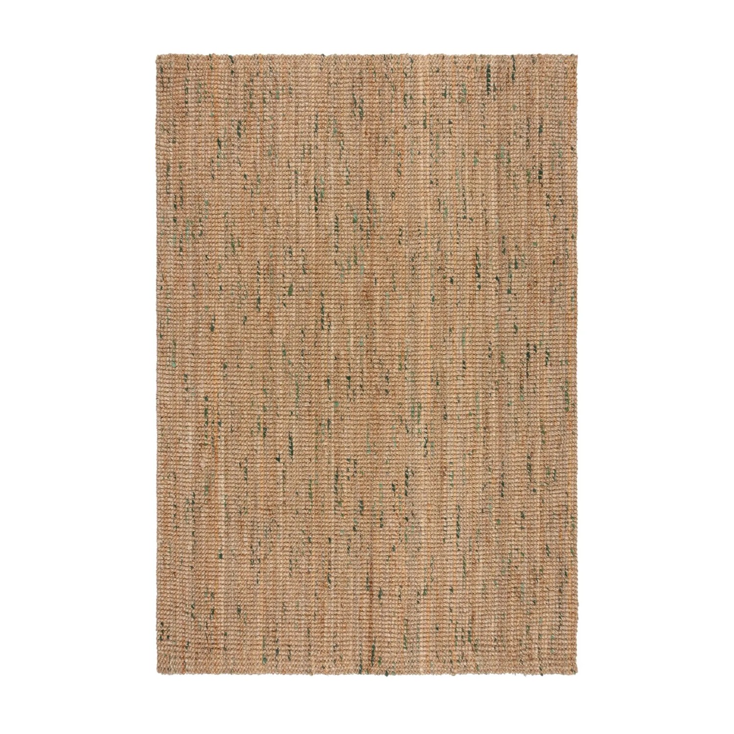 Flair Rugs Kurzflorteppich Jute Boucle 120 cm x 170 cm Naturgrün