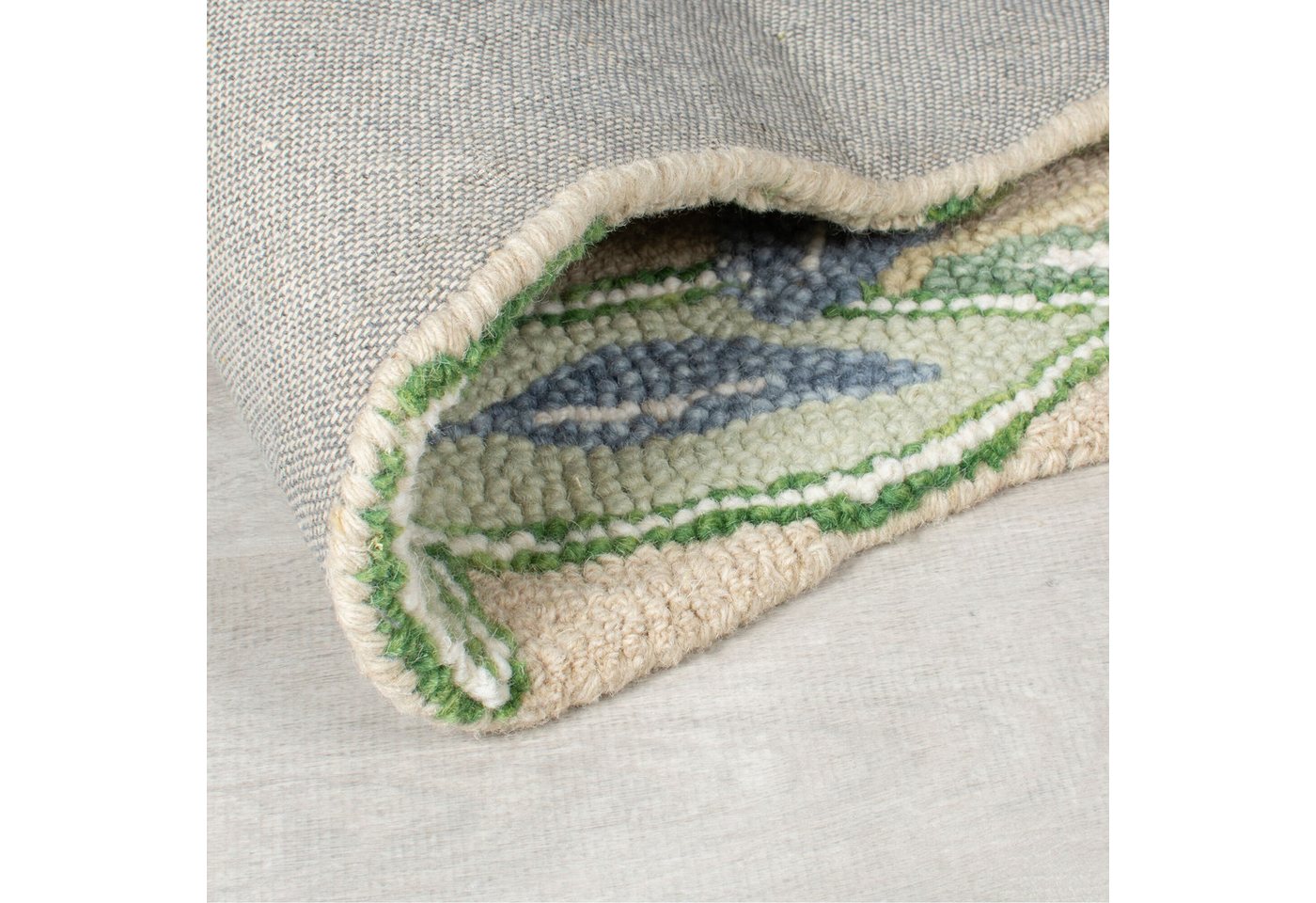 Flair Rugs Wollteppich Bryony Shaped Floral 120 cm x 170 cm Mehrfarbig Bild 2