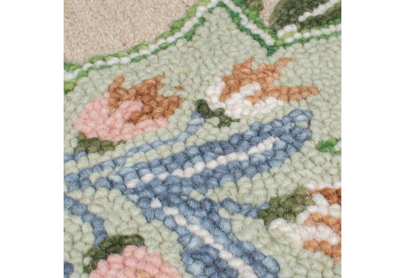 Flair Rugs Wollteppich Bryony Shaped Floral 120 cm x 170 cm Mehrfarbig Bild 4