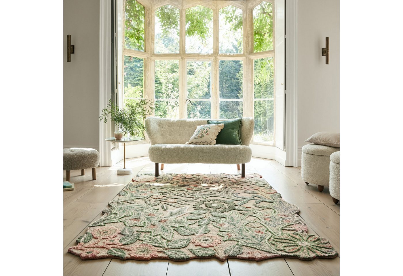 Flair Rugs Wollteppich Bryony Shaped Floral 120 cm x 170 cm Mehrfarbig Bild 5