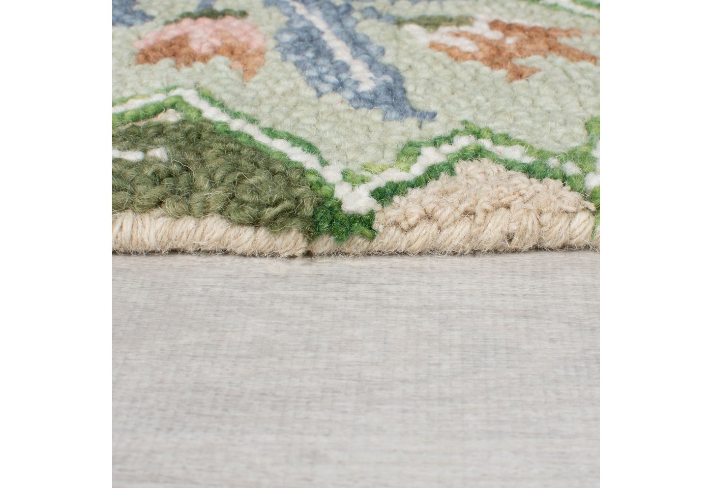 Flair Rugs Wollteppich Bryony Shaped Floral 60 cm x 230 cm Mehrfarbig Bild 2