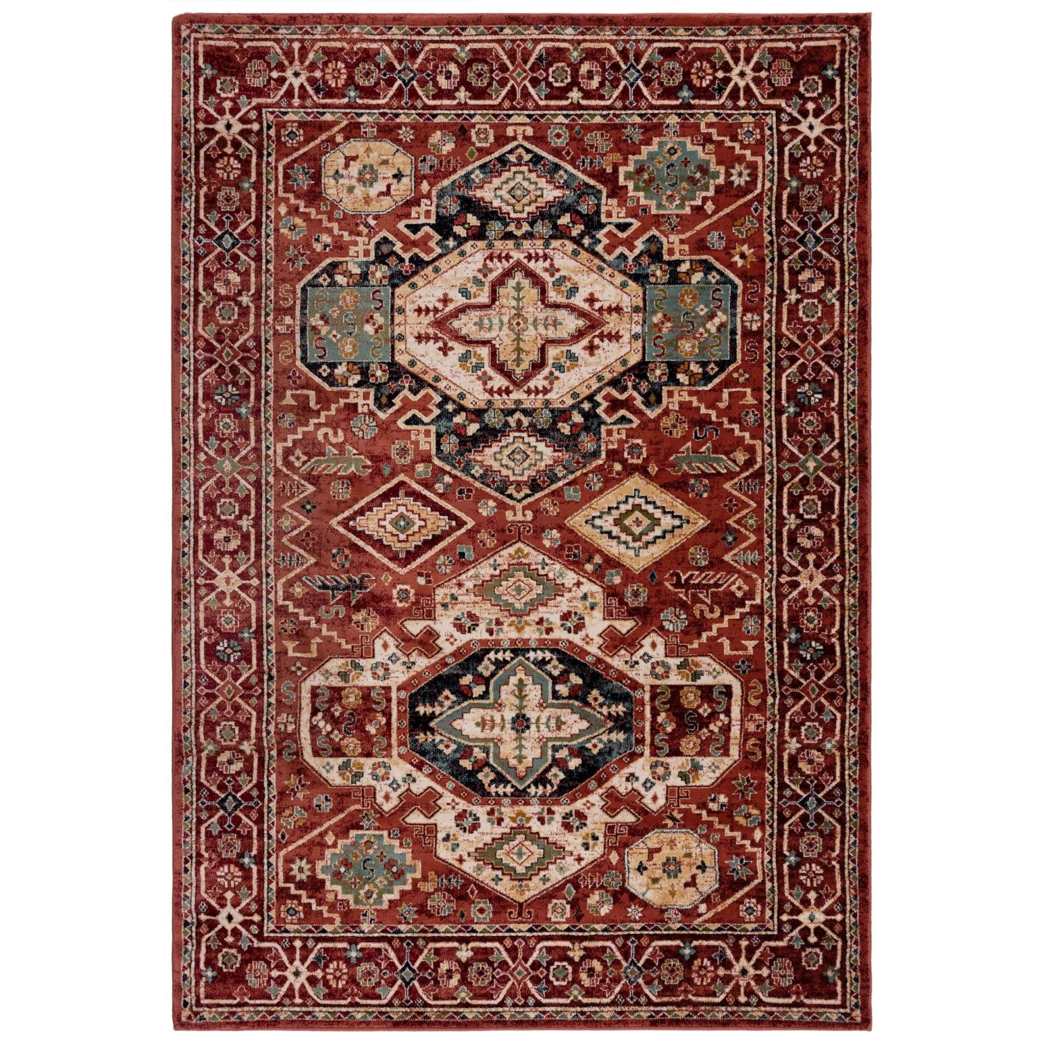 Flair Rugs Vintageteppich Gillingham 120 cm x 170 cm Rot