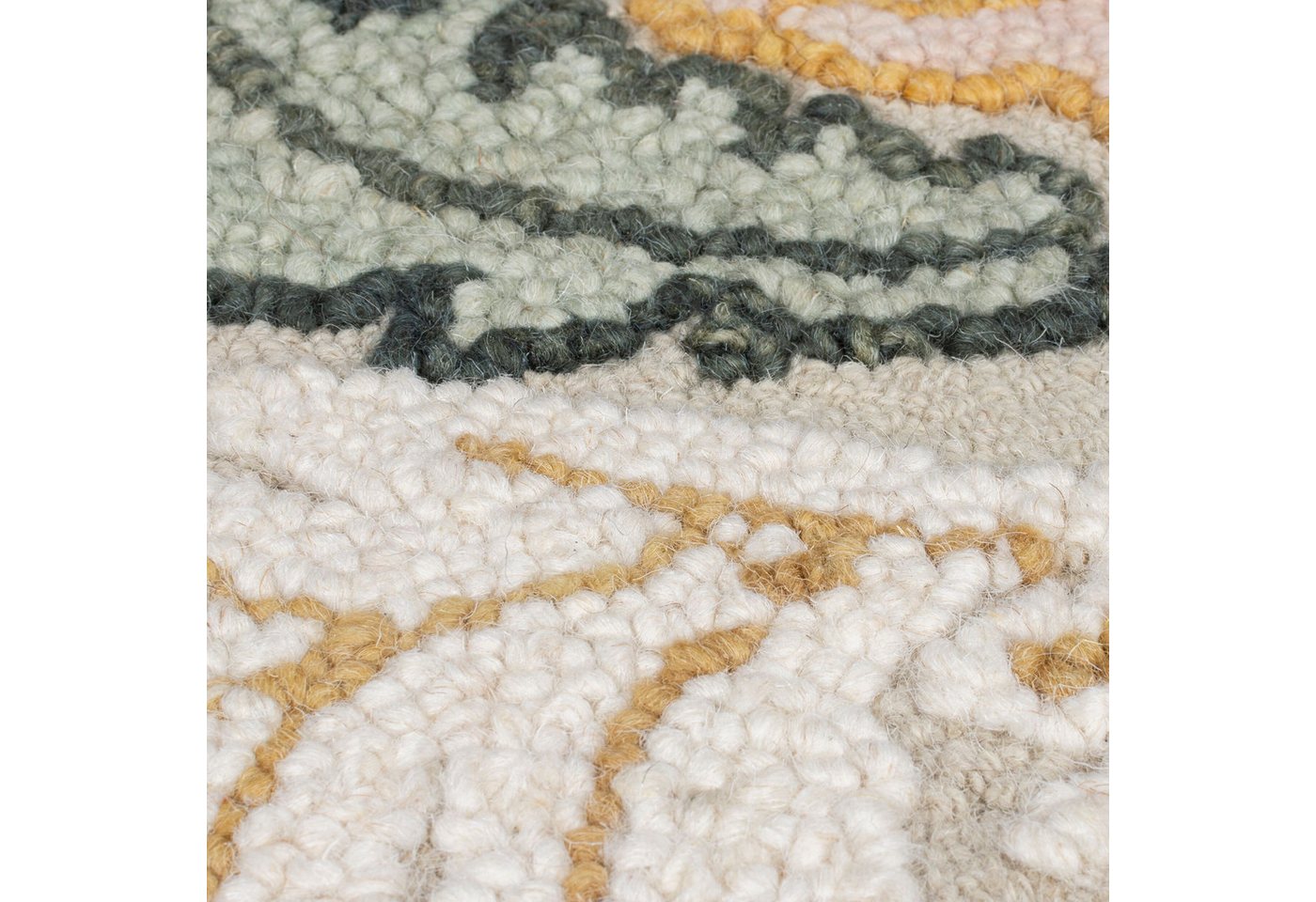 Flair Rugs Wollteppich Daphne Shaped Floral 120 cm x 170 cm Mehrfarbig Bild 4