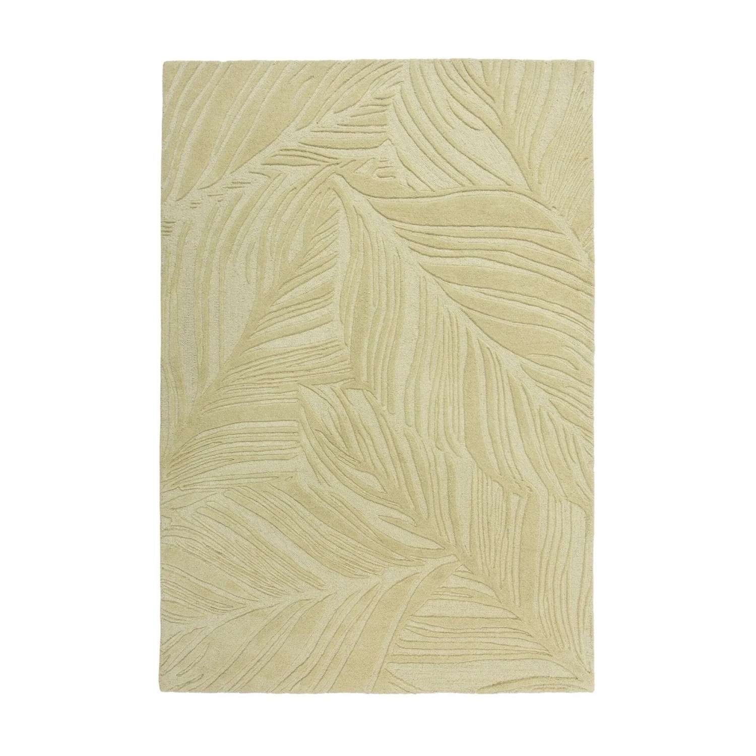 Flair Rugs Wollteppich Lino Leaf 120 cm x 170 cm Salbei