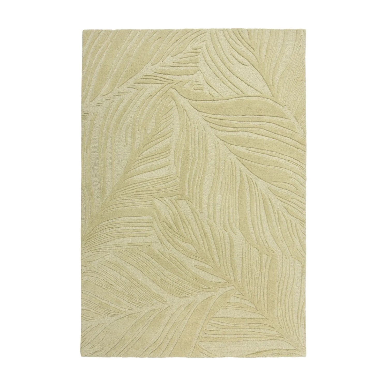 Flair Rugs Wollteppich Lino Leaf 160 cm x 230 cm Salbei