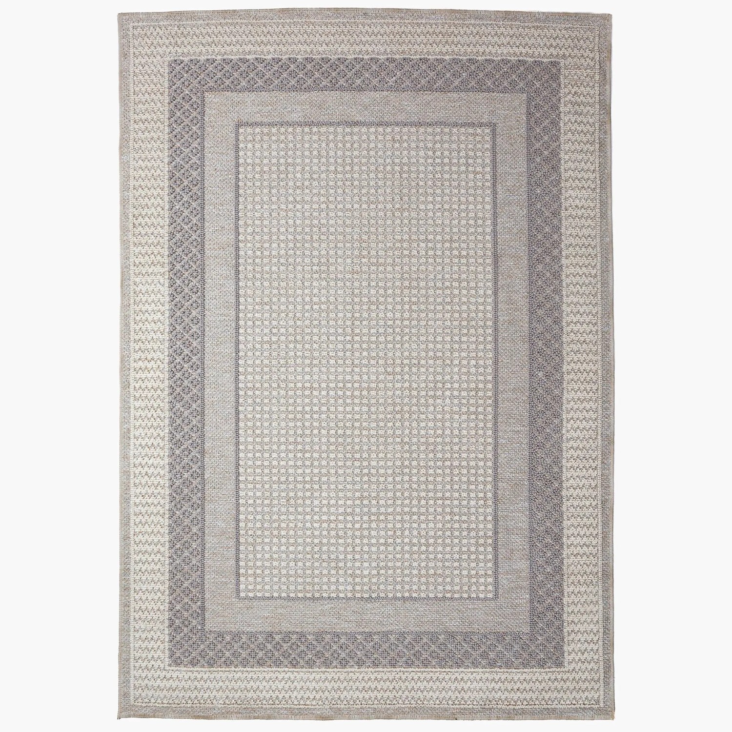 Flair Rugs Kurzflorteppich Modra Waschbar 160 cm x 230 cm Grau