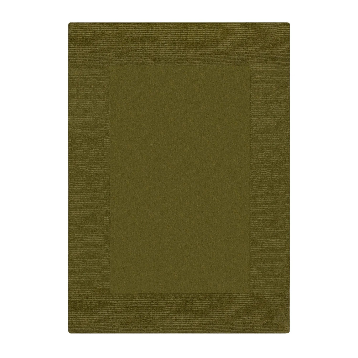 Flair Rugs Wollteppich Wool Border 200 cm x 290 cm Grün