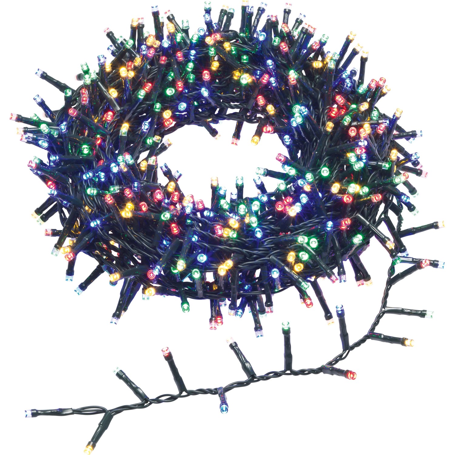OBI Lichterkette 700 LEDs Mehrfarbig 17 m