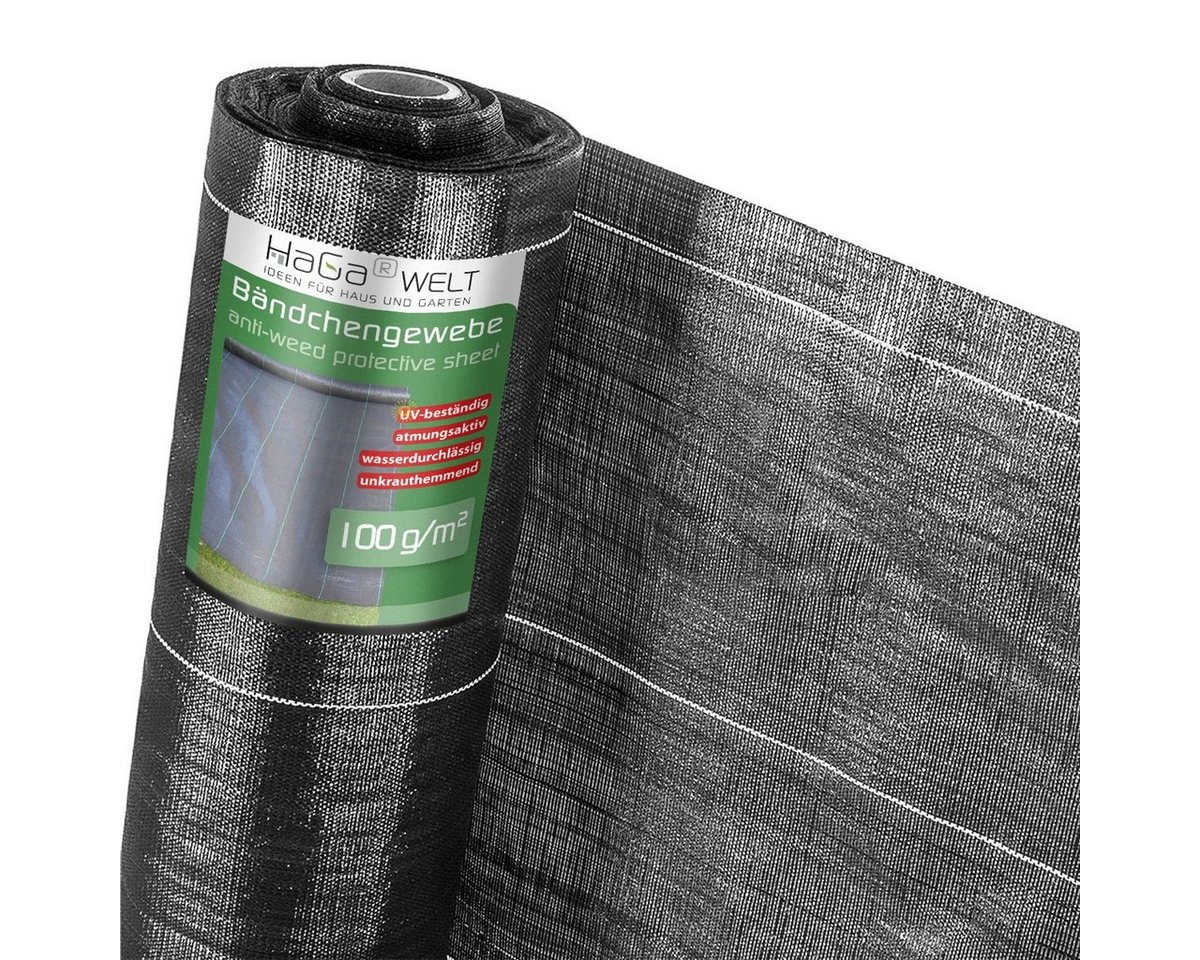 Haga - bändchengewebe 100g/m² in 0,6m Breite (Meterware) Unkrautschutzfolie Mulchfolie Bild 3