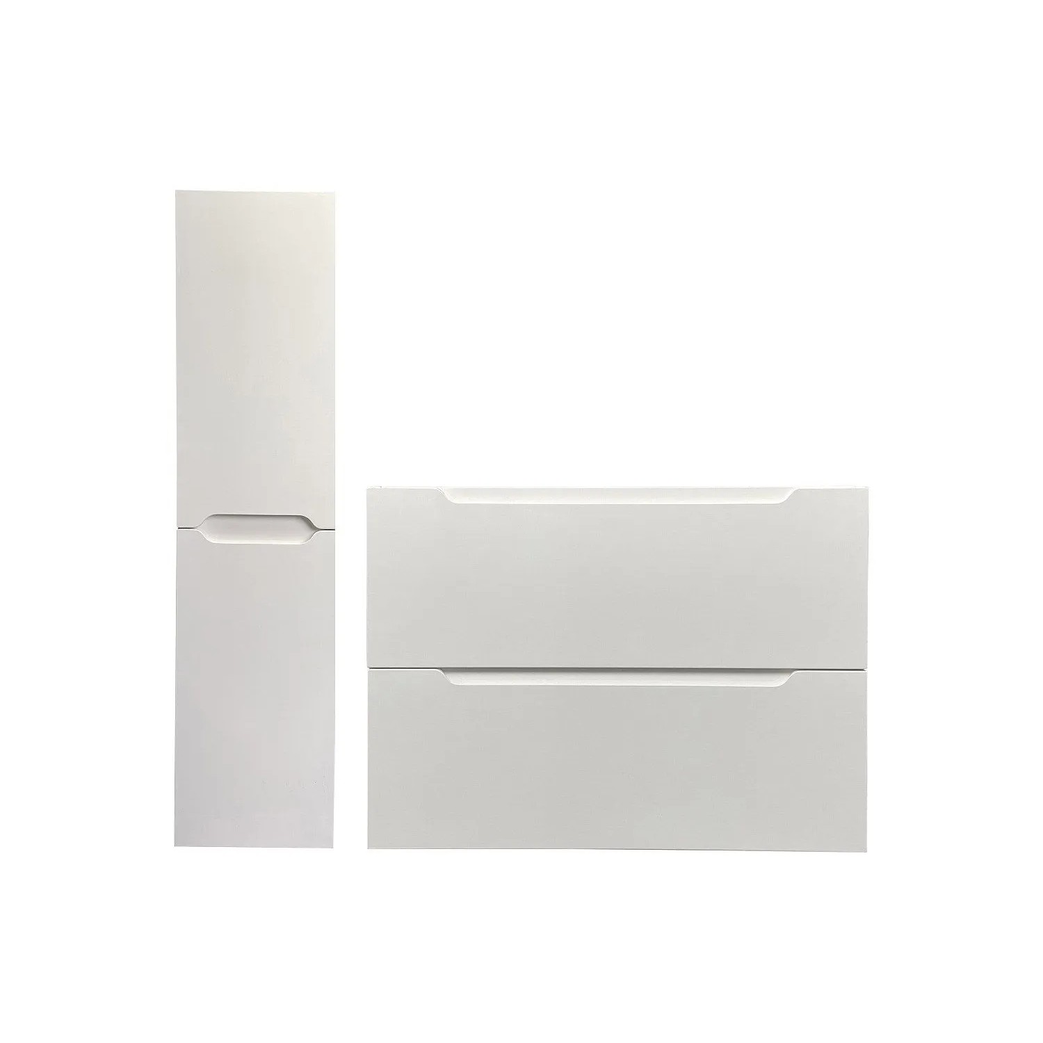 Vente-unique Badmöbel-Set Stefanie Weiß 80 cm