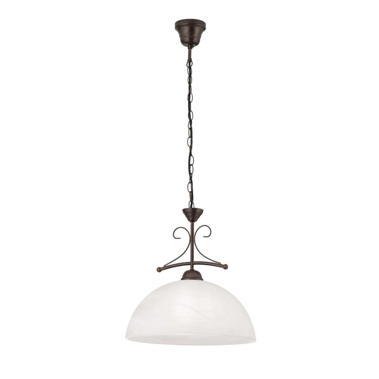 Orion Leuchten Hängeleuchte ⌀ 35cm 1 x E27 Alabaster Braun