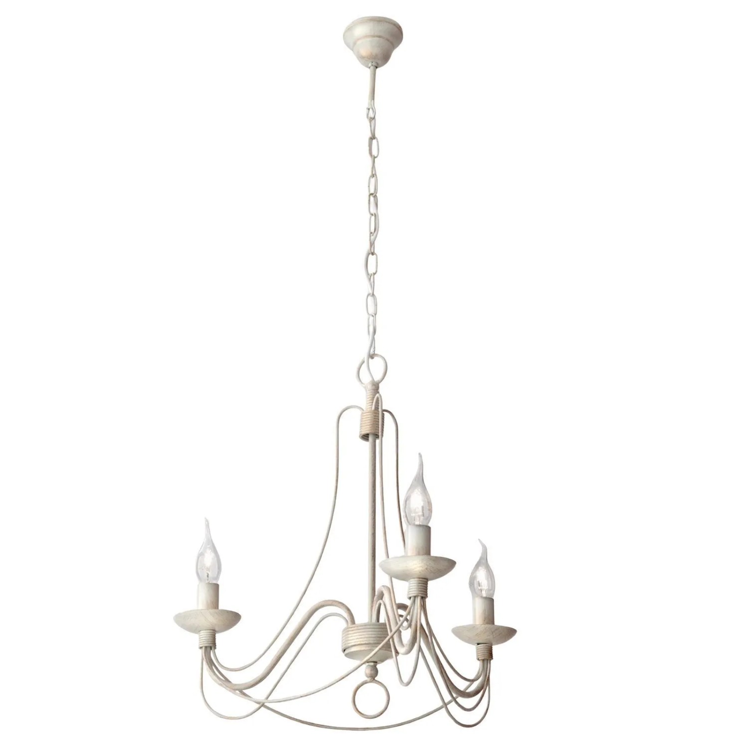 Orion Leuchten Kronleuchter ⌀ 50cm 3 x E14 Beige Gold