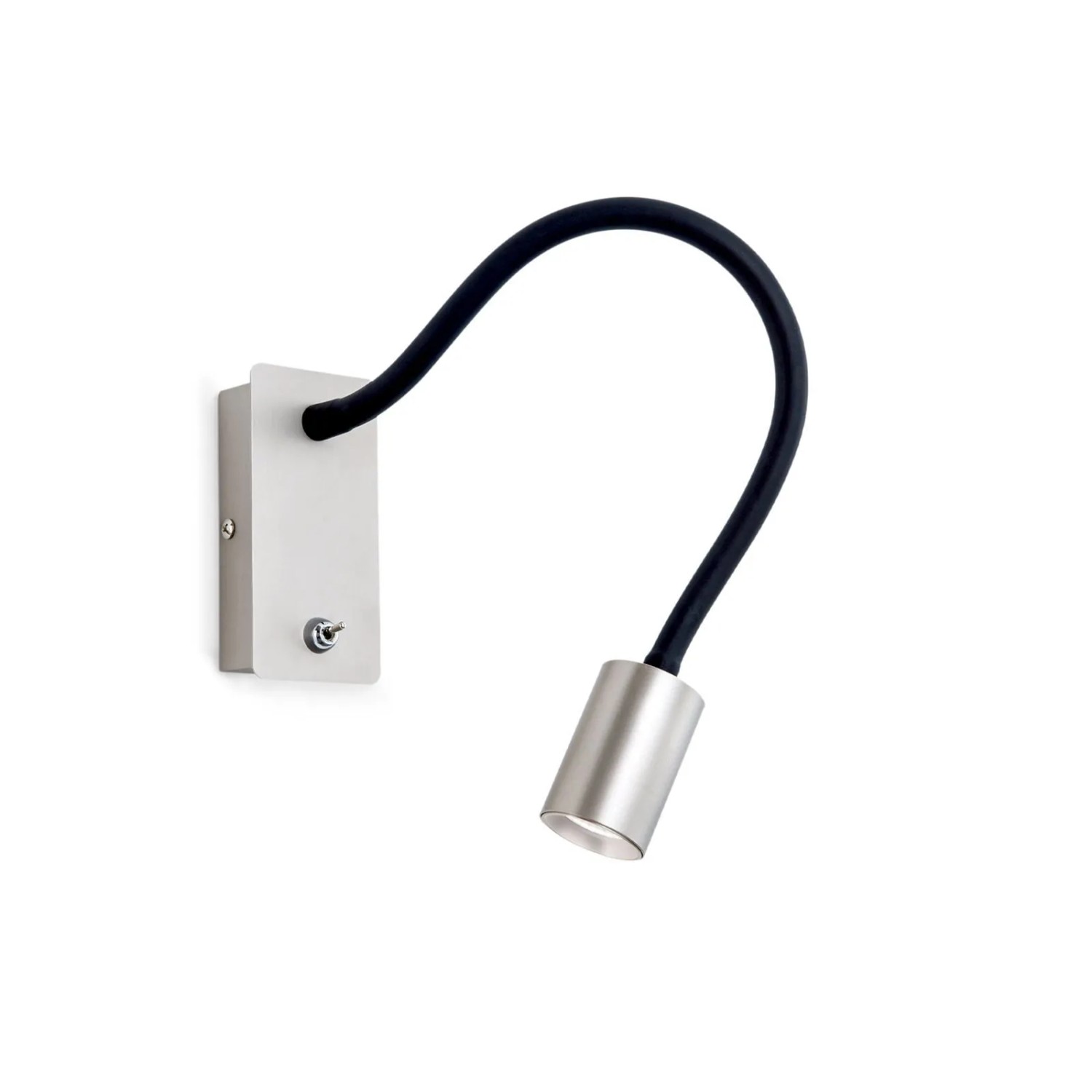 Orion Leuchten LED Wandleuchte Mit Schalter Biegsam Satin