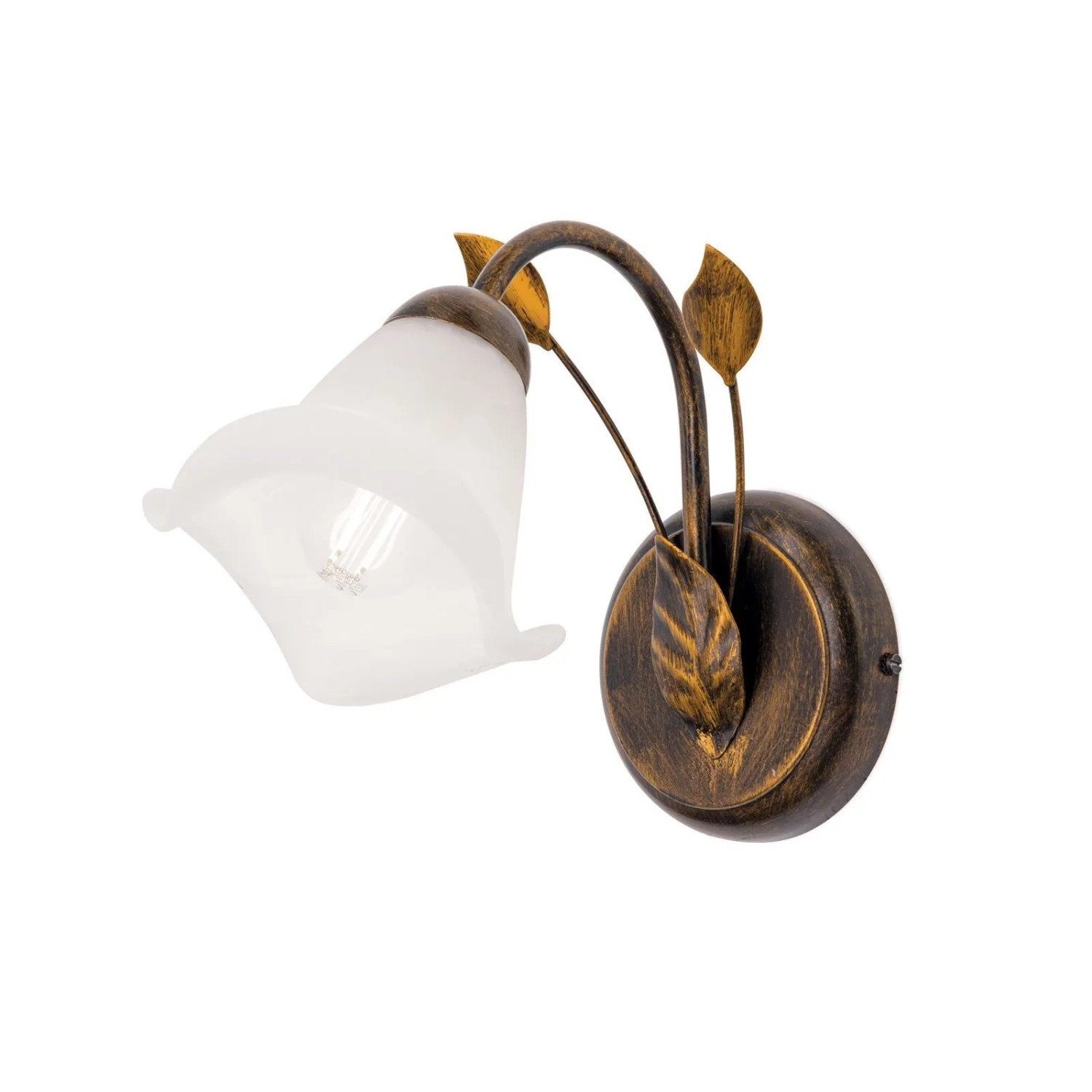 Orion Leuchten Wandleuchte Blumenform 40W E14 Antik
