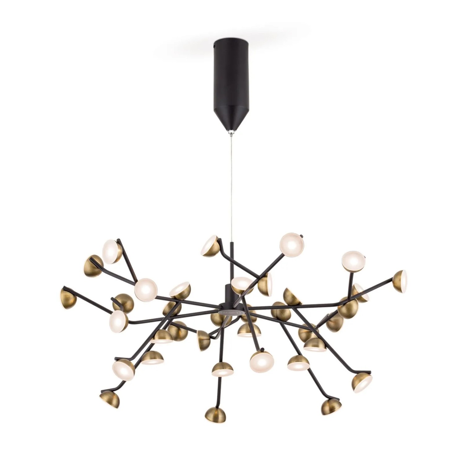 Orion Leuchten Kronleuchter LED 7560lm 3000K ⌀ 76cm Schwarz Bronze