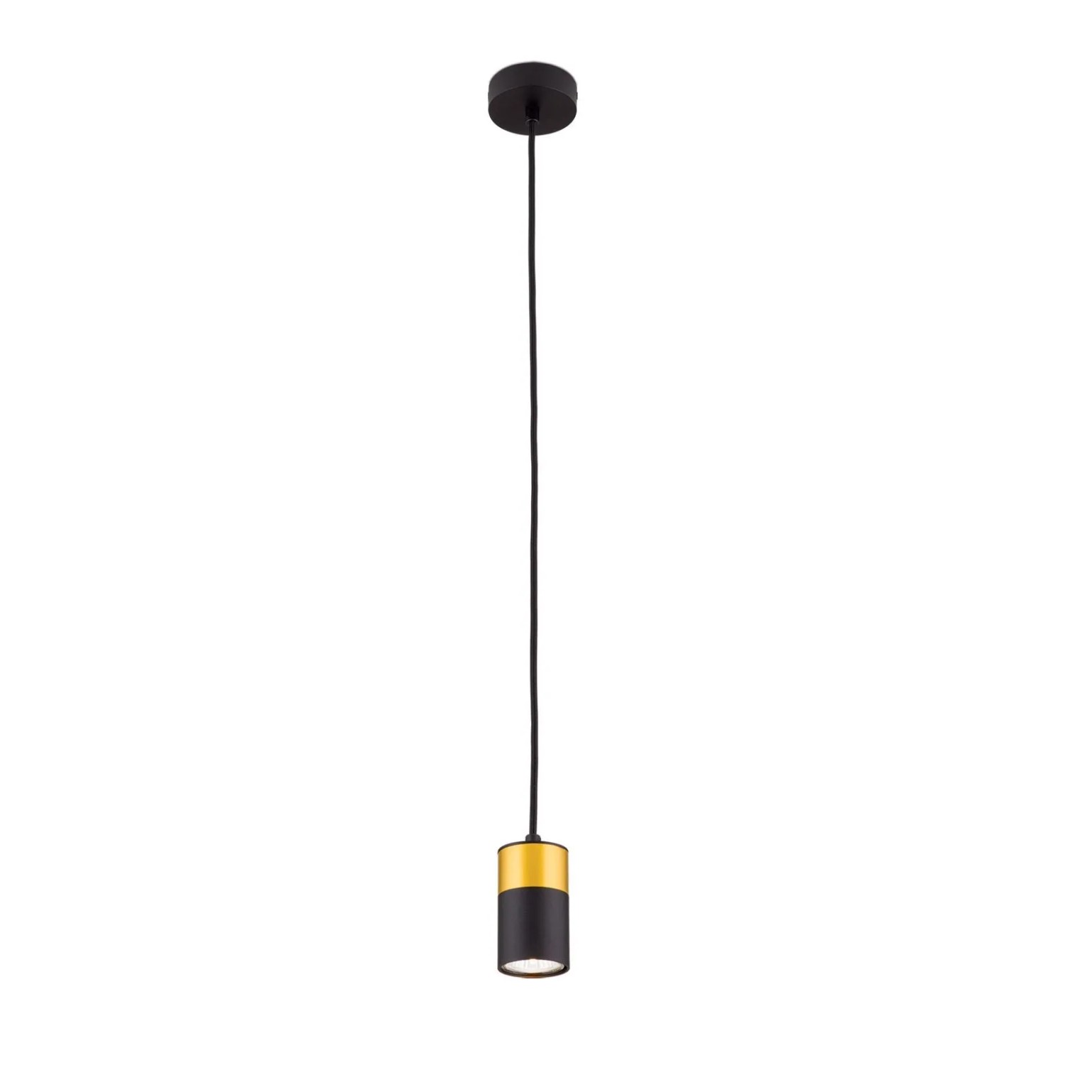 Orion Leuchten Pendelleuchte 1 x GU10 Schwarz Gold