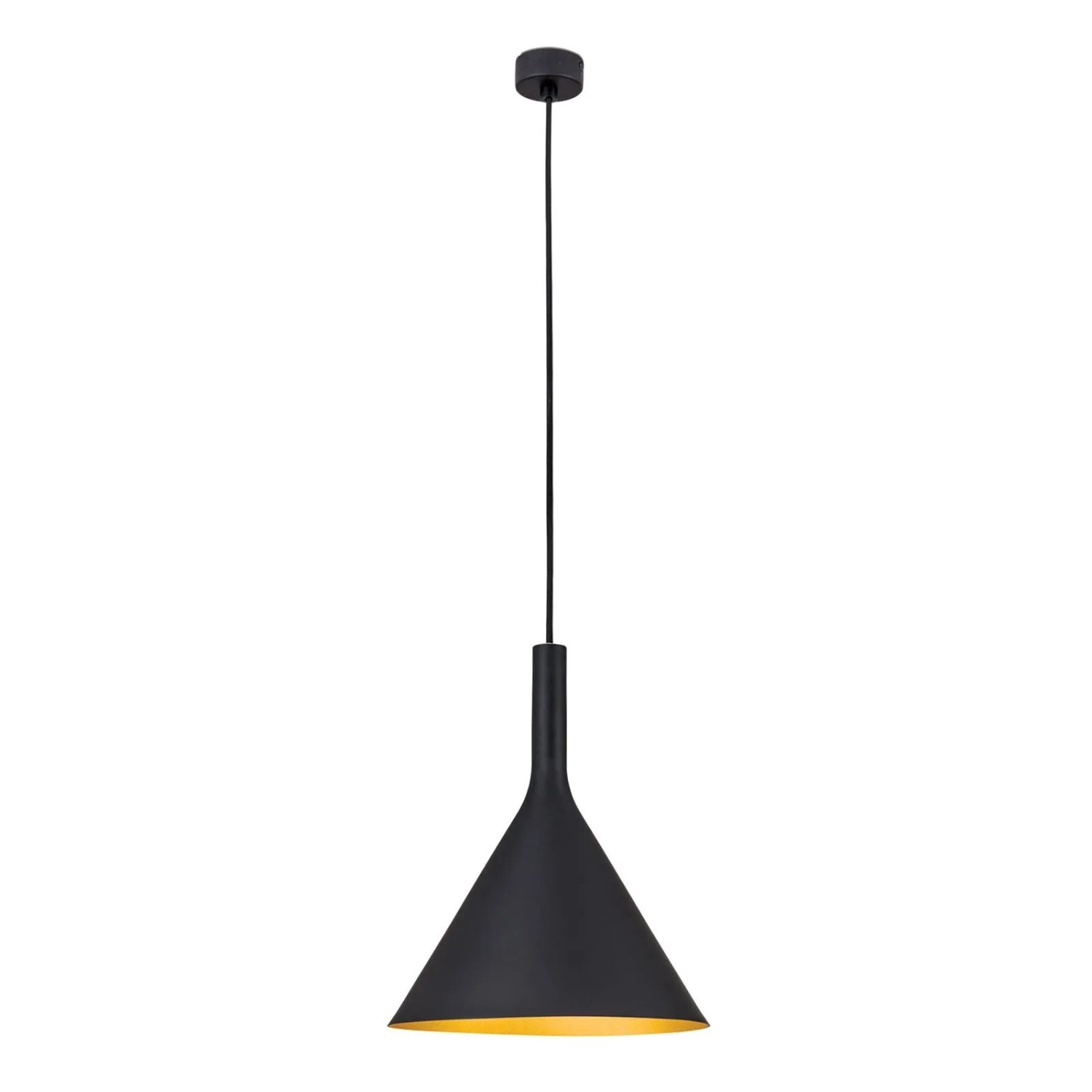 Orion Leuchten Pendelleuchte ⌀ 25cm 1 x E27 Schwarz Gold