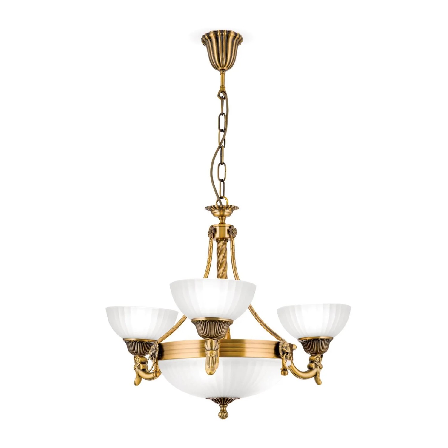 Orion Leuchten Kronleuchter Rocca 64 cm 6 x E27 Bronze