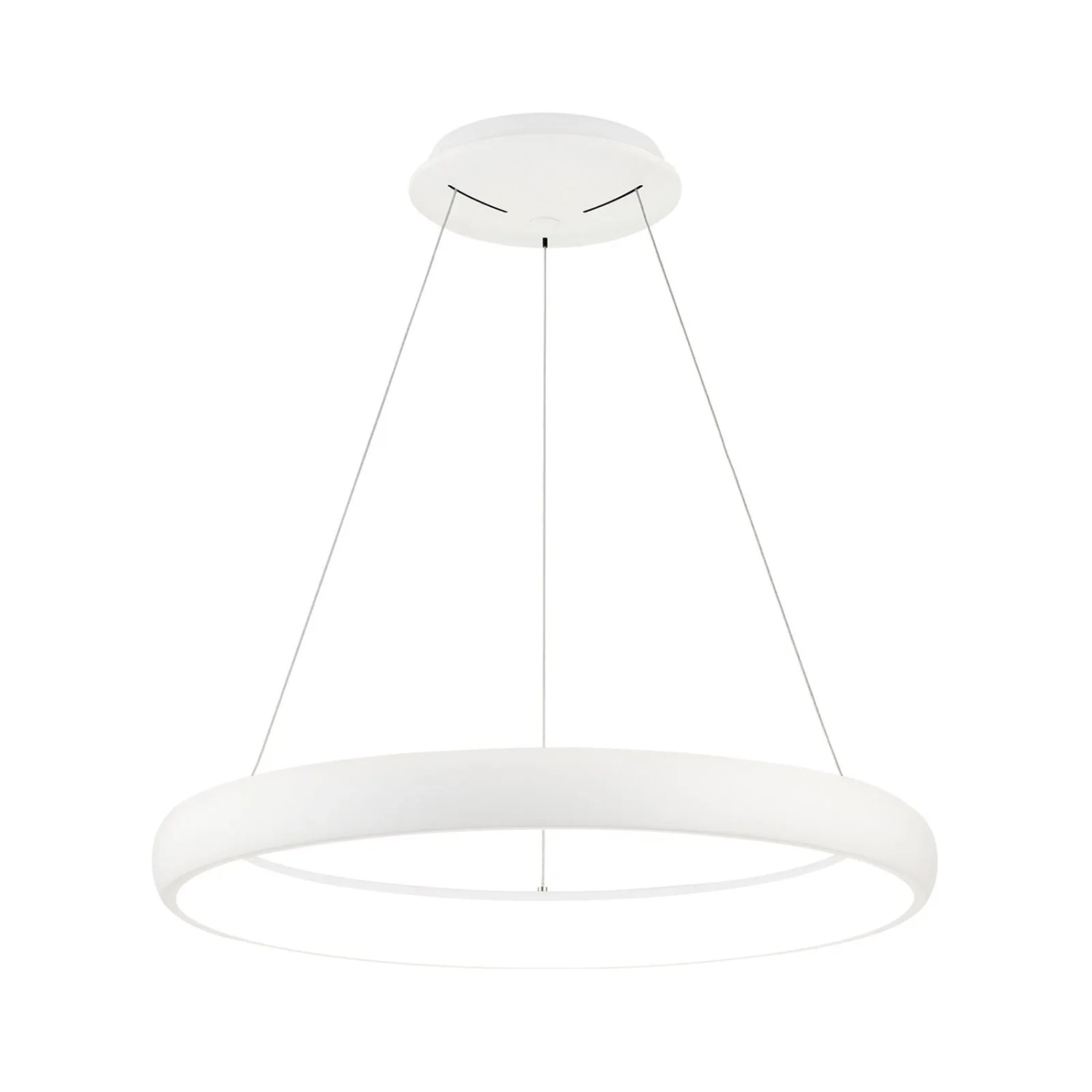 Orion Leuchten Pendelleuchte LED 4400lm 3000K ⌀ 60cm Weiß