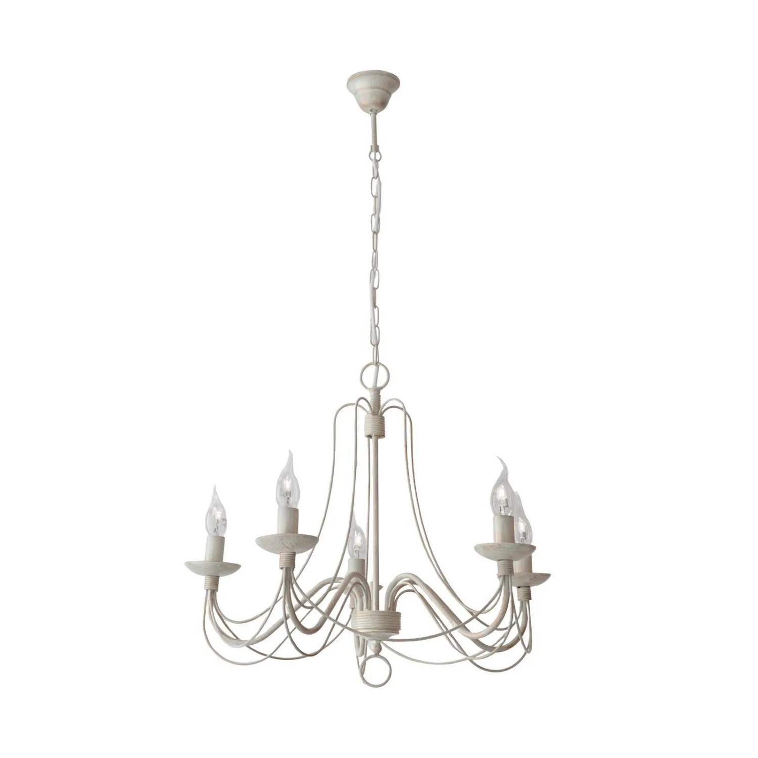 Orion Leuchten Kronleuchter ⌀ 50cm 5 x E14 Beige Gold