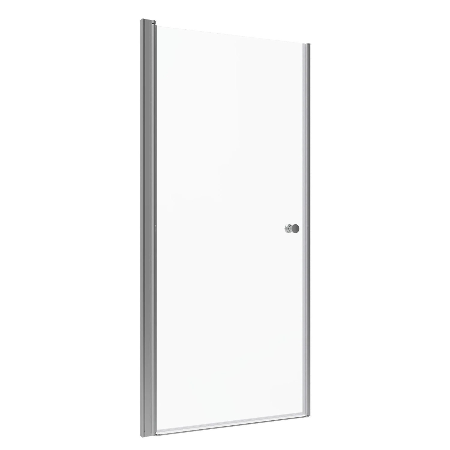 Aquabatos Duschkabine Nischentür 95 x 187 cm Drehtür aus 5 mm ESG Sicherheitsglas Duschtür Badezimmer Glastür Dusche Duschwand mit Magnetdichtung