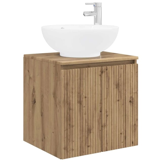 vidaXL Wandmontierte Waschtisch Artisan-Eiche 49,5 x 44,5 x 65 cm 890451