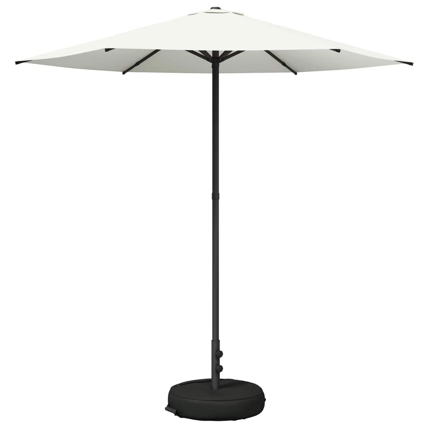 vidaXL Garten-Schirm mit Fuß 230 x 230 cm Polyester Rechtwinklig Creme 42036213