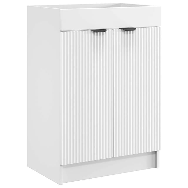 vidaXL Unter dem Waschbecken Badschrank Weiß 78,5 x 37,5 x 81 cm 890104