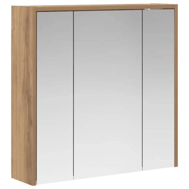 vidaXL Badezimmerspiegelschrank Kunsthandwerk Eiche 889158