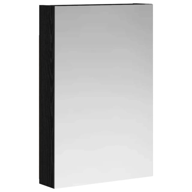 vidaXL Badezimmerspiegelschrank Schwarz Eichen-Optik 889024